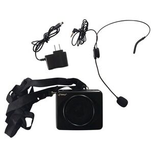 Pyle PWMA60UB Portable Waist-Band Speaker W/ Headset Microphone USB & Aux-In